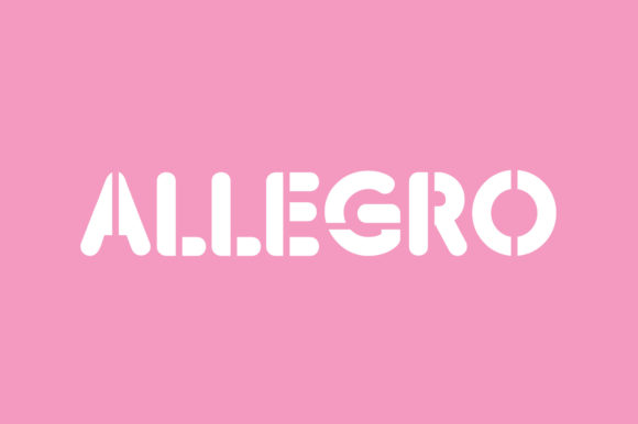 Allegro Font for Modern Web Design