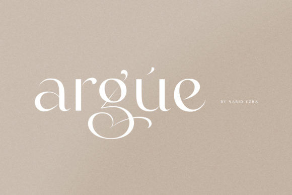 Argue Font: A Creative Display Typeface for Editorial Projects
