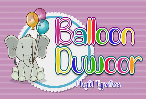 Balloon Duwoor Font for Business Branding