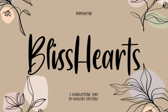 BlissHearts: A Warm Display Font for Web Design