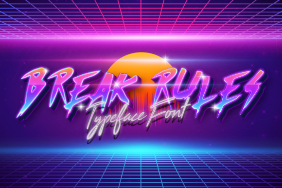 BreakRules: A Stylish Display Font for Bold Branding