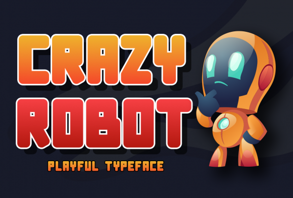 Crazy Robot Font for Web Design