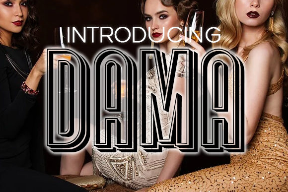 Dama Display Font for Handmade Creations
