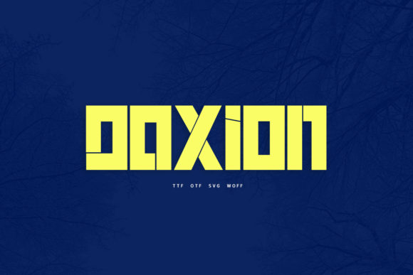 Daxion: A Modern Display Font for Bold Editorial Design