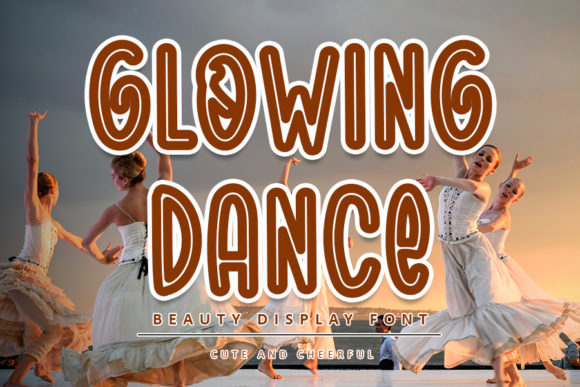 Glowing Dance Font for Campaign Creatives