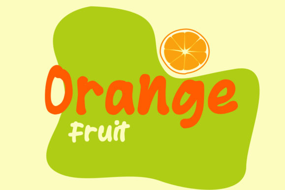 Orange Fruit Font for Eye-Catching Campaigns