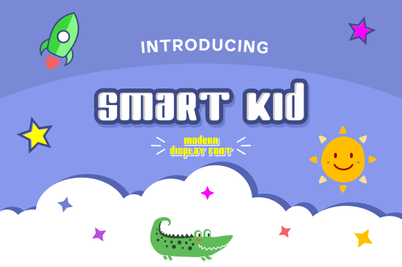 Smart Kid: A Modern Display Font for Web Design