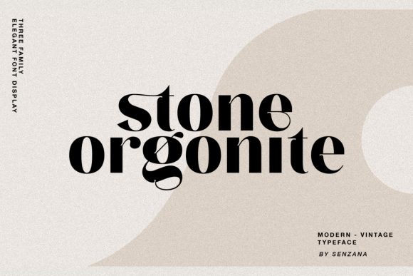 Stone Orgonite: A Display Font for Bold Digital Branding