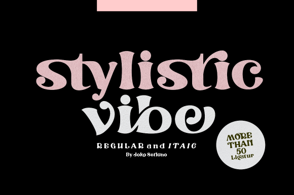 Stylistic Vibe: A Modern Display Font for Editorial Elegance
