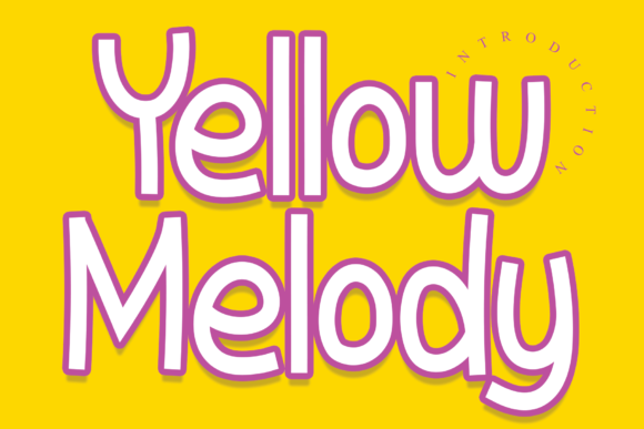 Yellow Melody: A Trendy Display Font for Web Design